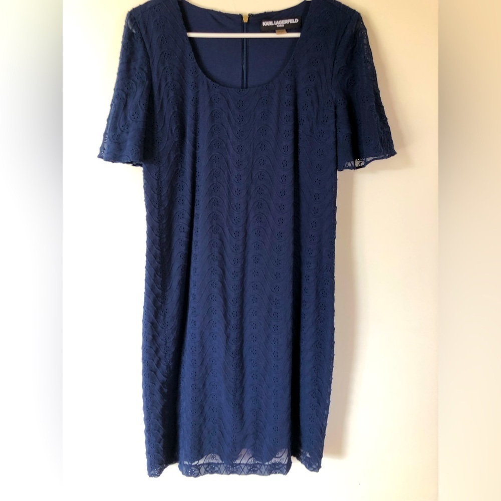 Floral Eyelet Navy Blue Indie Sleaze Grunge 90’s Inspired